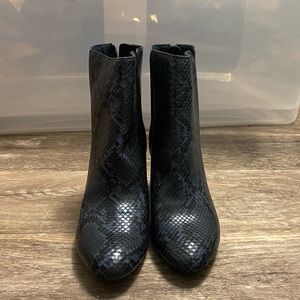 Never worn snake skin booties